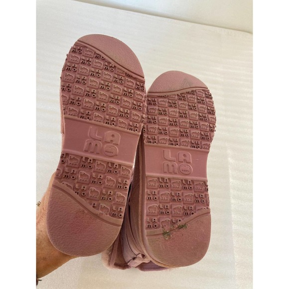 LAMO Womens Pink Suede Winter Boots 8.5 Furry - Picture 7 of 10